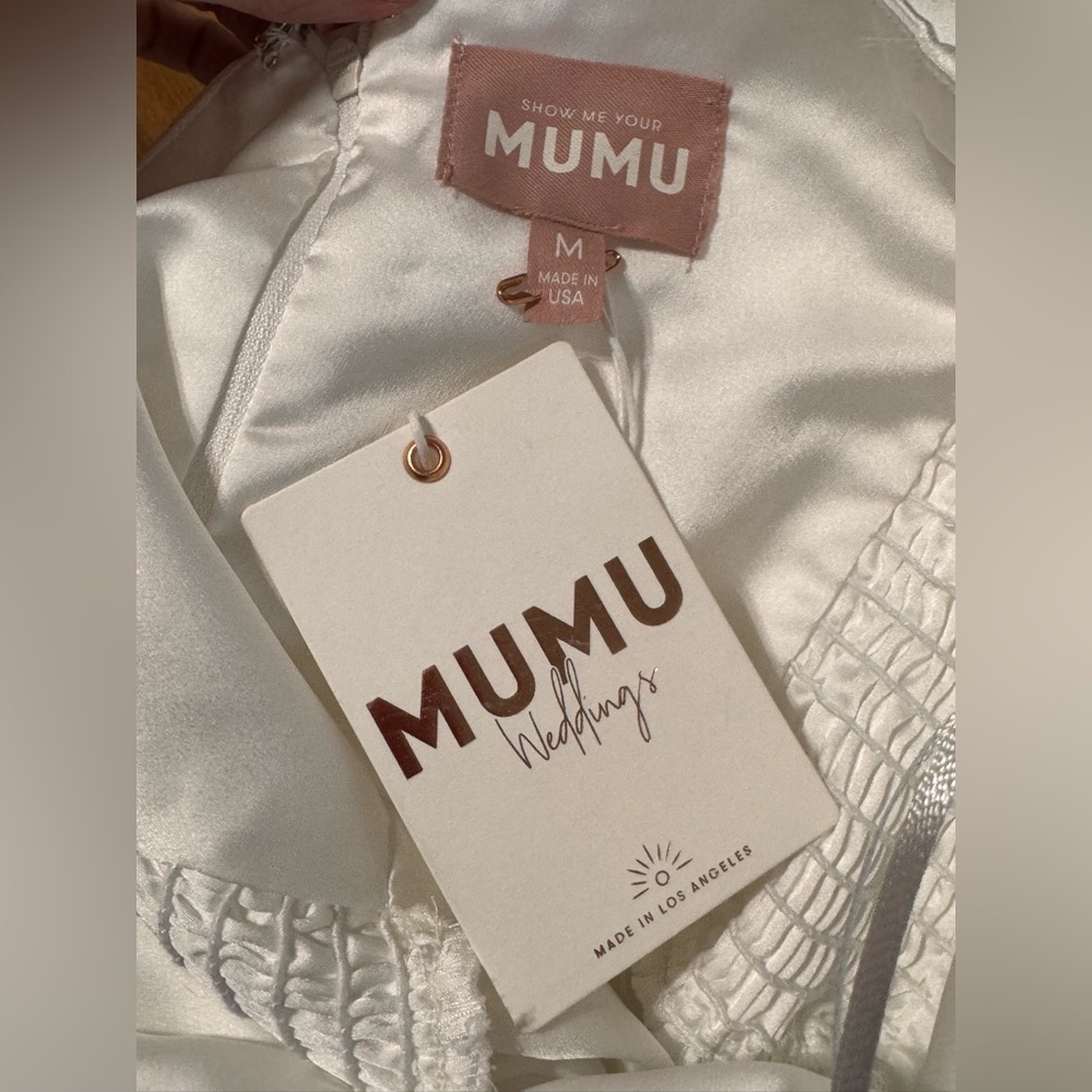 Show Me Your MuMu Shannon One-Shoulder Dress in White - Picture 9 of 9